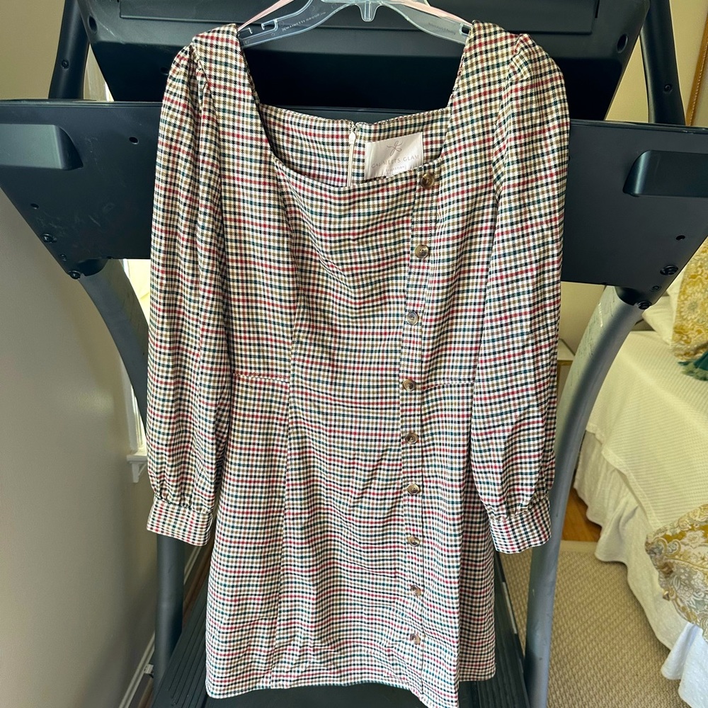 Gal Meets Glam checkered mini dress